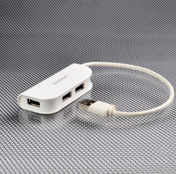 Axagon HUE-X4 interface hub USB 2.0 480 Mbit/s White – image 2