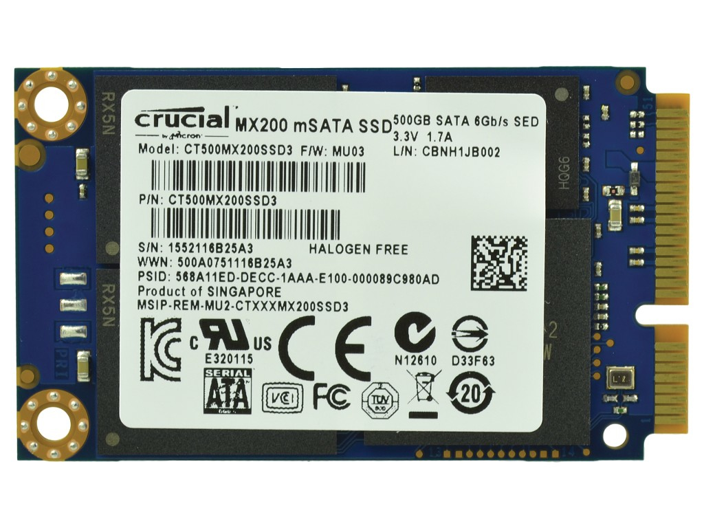 2-Power 500GB SSD 1.8 mSATA 6Gbps