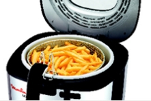 Moulinex AF1024 fryer Single Stand-alone Black, Stainless steel – image 2