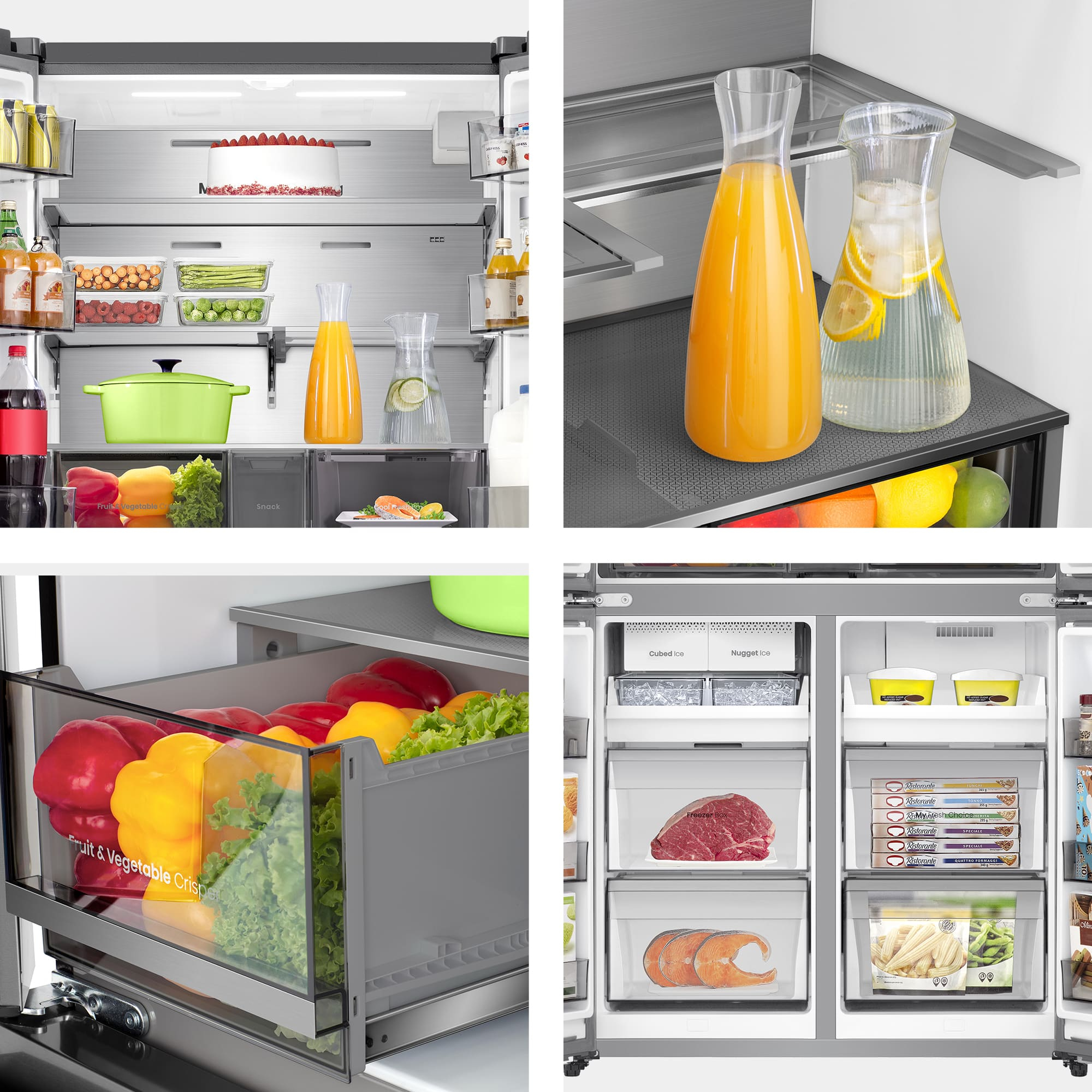 Hisense RQ640P5SSD side-by-side refrigerator Freestanding – image 9