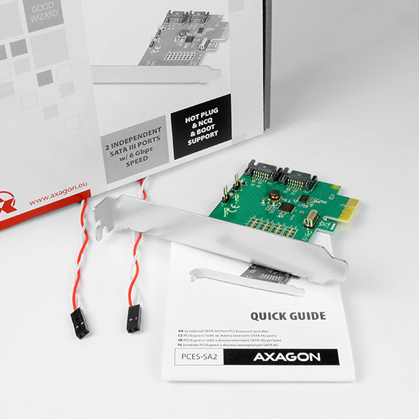 Axagon PCES-SA2 interface cards/adapter Internal SATA – image 6