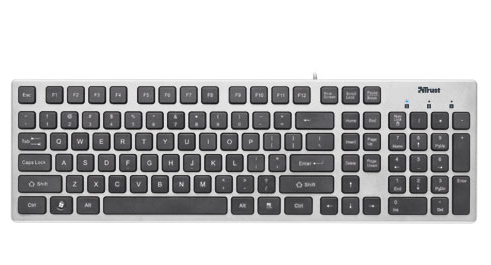 Trust 16709 keyboard Home USB QWERTY Silver – image 2