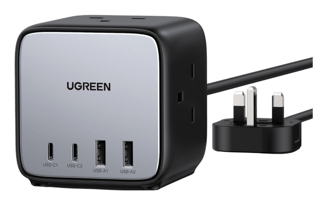 Ugreen 90906 Caricabatterie per dispositivi mobili Universale Grigio Argento AC Ricarica rapida Interno