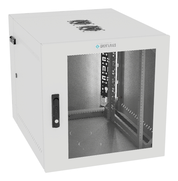 Vertiv VR Rack GL24WMCMM-W-SC-AF-CM rack cabinet 12U Wall mounted rack White – image 1