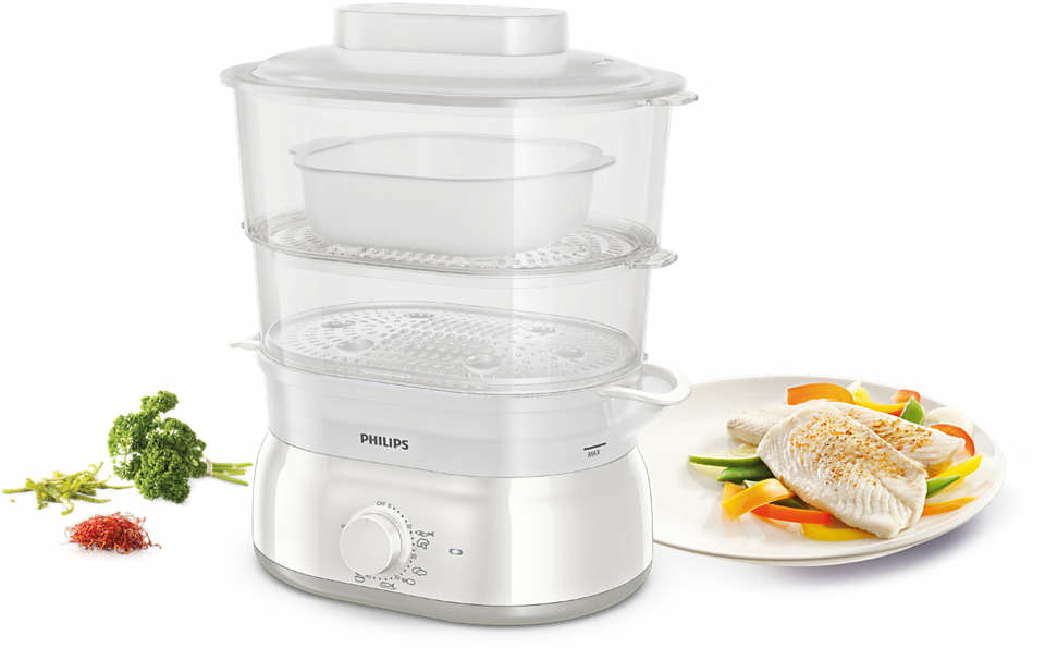 Philips Daily Collection HD9115/90 steam cooker 2 basket(s) Freestanding – image 3