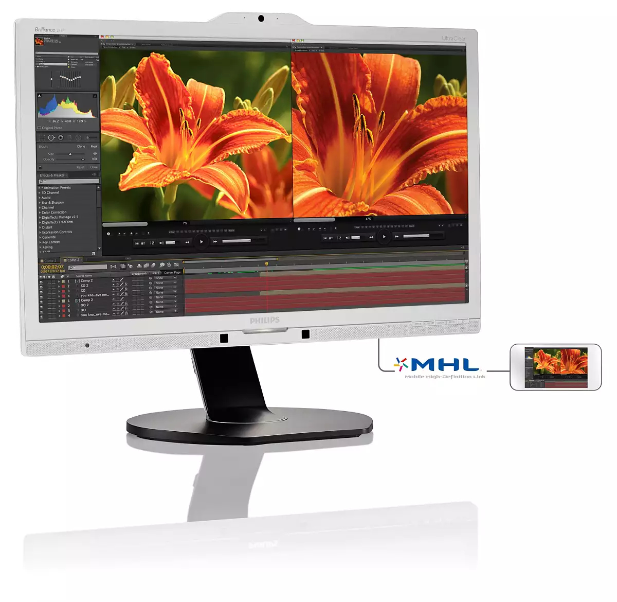 Philips P Line 241P6VPJKES/93 computer monitor – image 3