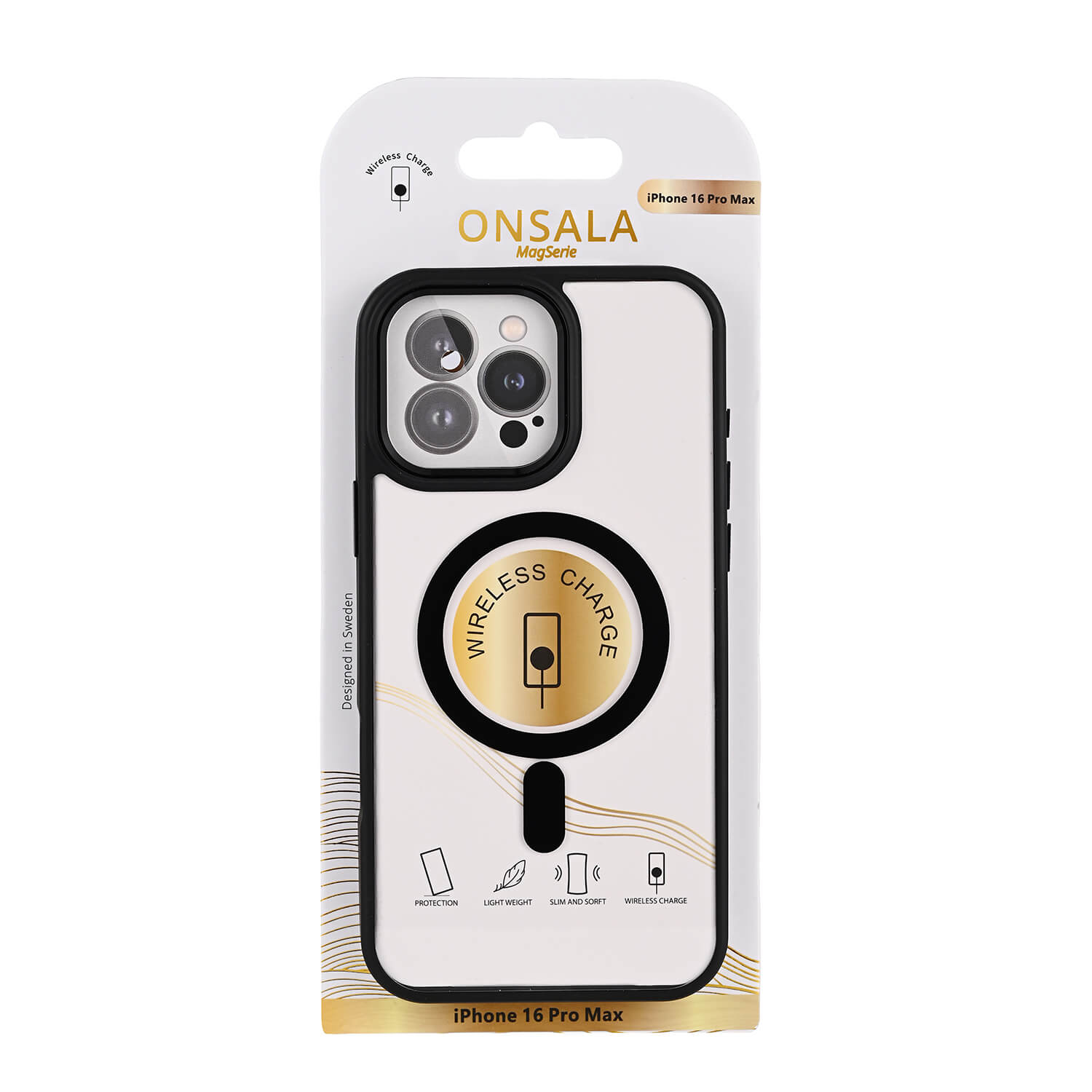 Onsala Phone Case Bumper MagSeries Black & Clear - iPhone 16 Pro Max – image 2