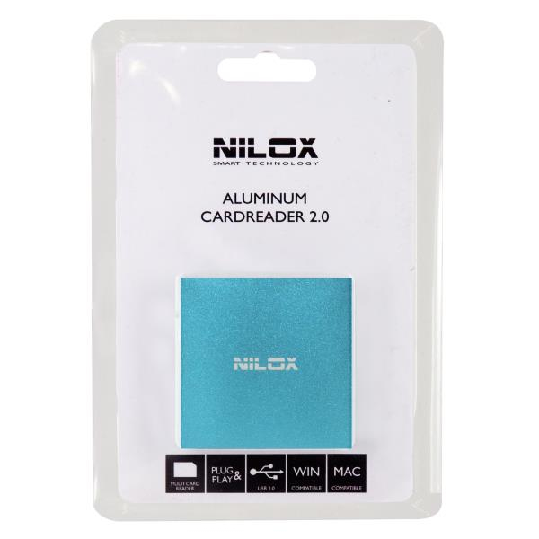 Nilox 10NXCRQ100003 card reader USB 2.0 Blue – image 2