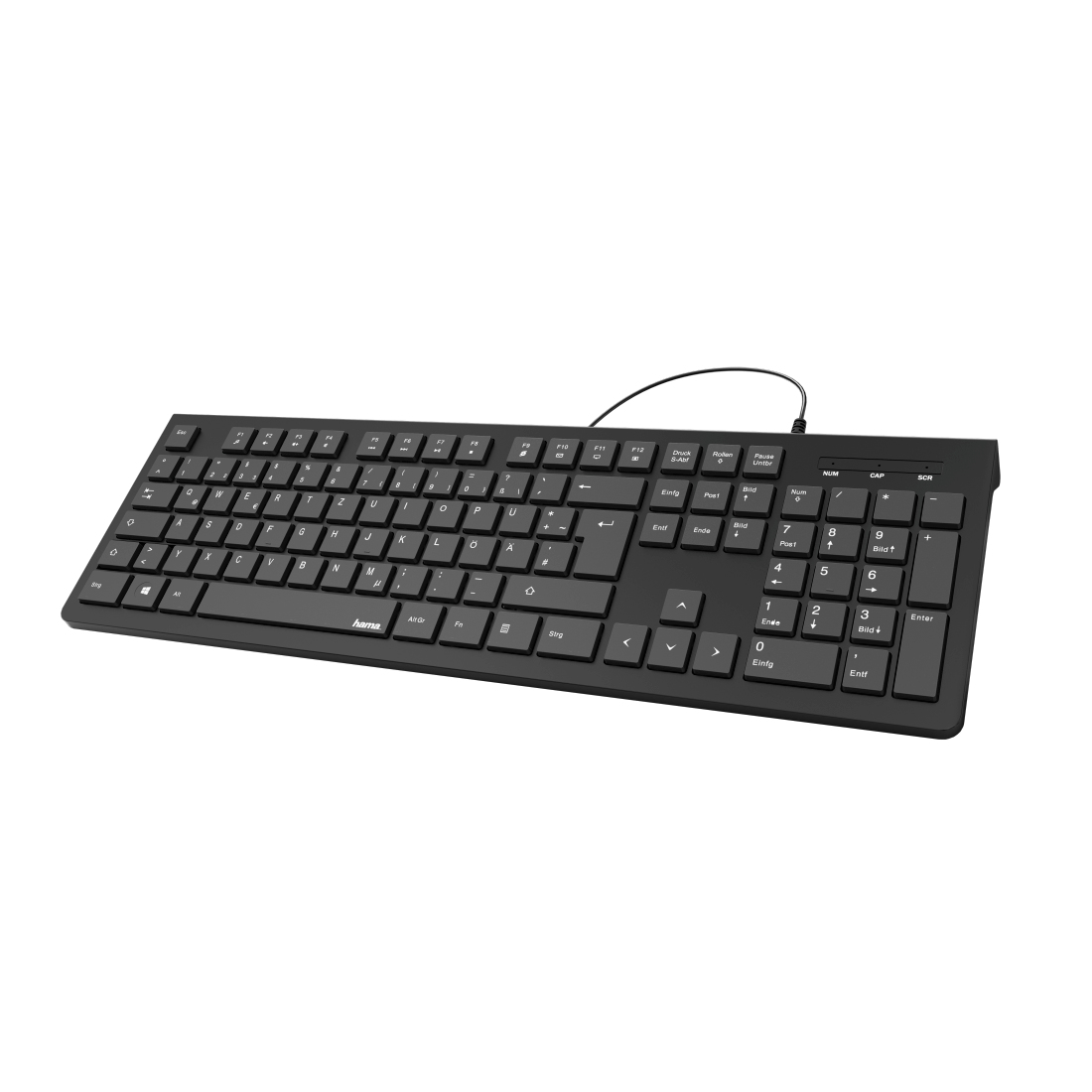 Hama KC-200 keyboard Universal USB QWERTZ German Black – image 1