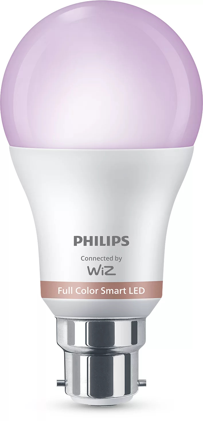 Philips by Signify Philips Smart LED RGB A60 Bulb, B22 Base, 806 lm, 2-Pack