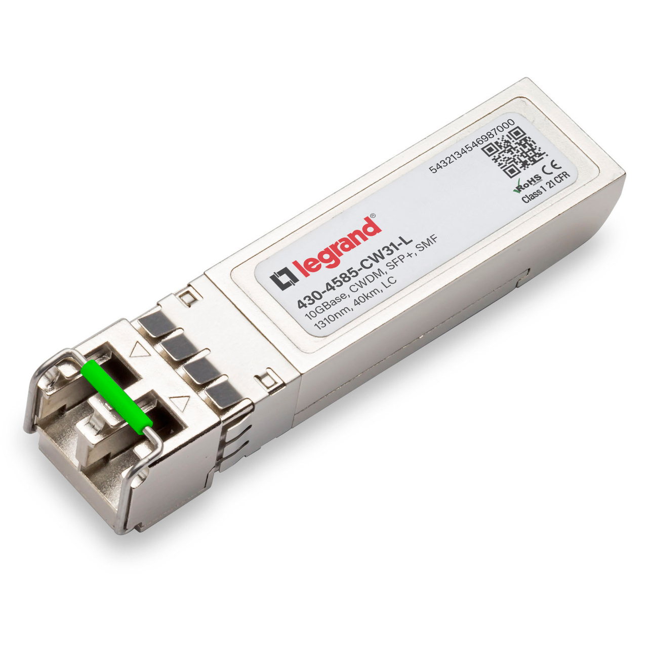 Legrand 430-4585-CW33-L network transceiver module Fiber optic 10000 Mbit/s SFP+ 1330 nm