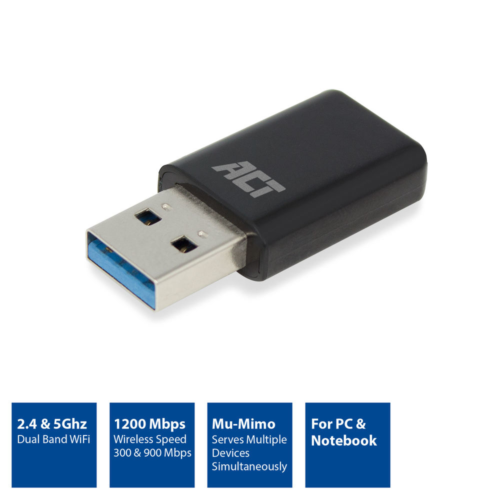 ACT Mini Dual Band network adapter AC1200 – image 2