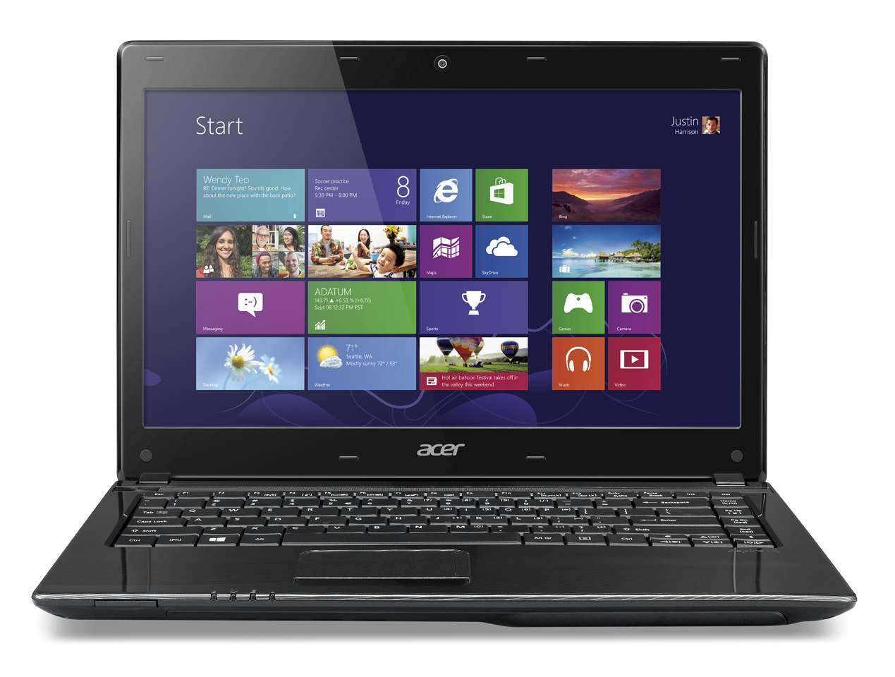 Acer Aspire 451G-84508G1TMnkk AMD A8 A8-4500M Laptop 35.6 cm (14") 8 GB DDR3-SDRAM 1 TB HDD AMD Radeon HD 8750M Windows 8 Black QWERTY – image 1