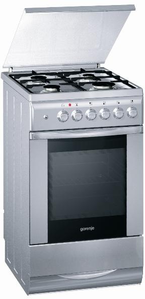 Gorenje K734E cooker Freestanding cooker Electric Gas Stainless steel