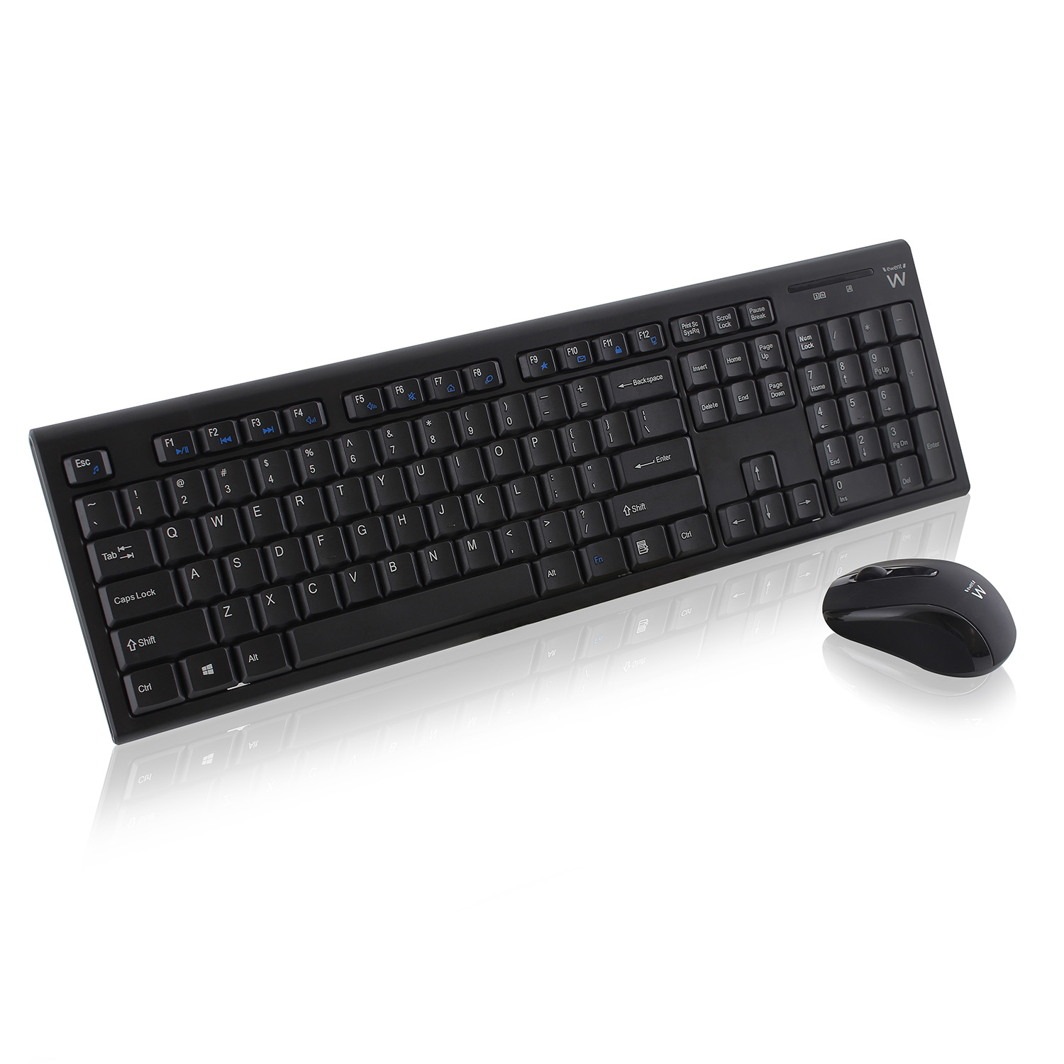 Ewent EW3135 keyboard Mouse included USB QWERTY English Black