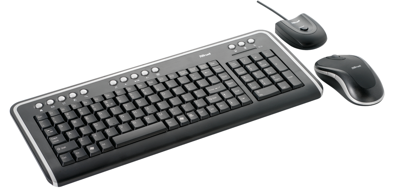 Trust Wireless Optical Slimline Deskset DS-3200