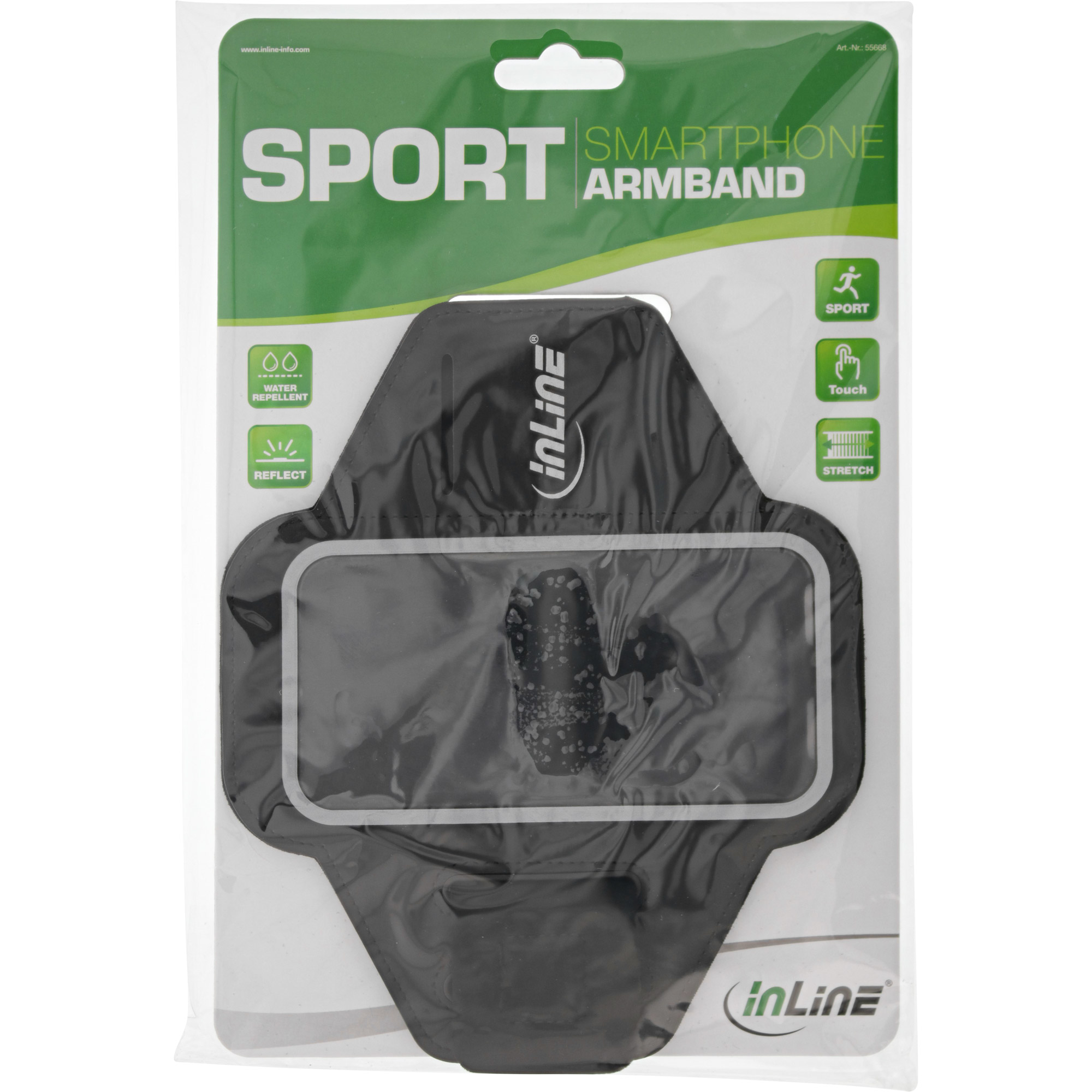 InLine [B-goods] Sport strap with smartphone pocket – image 2