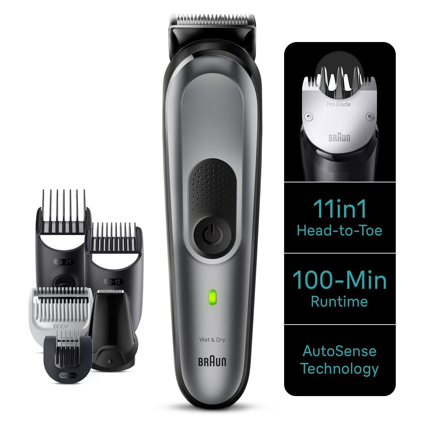 Braun All in One Trimmer 7 MGK7440 Grey – image 1