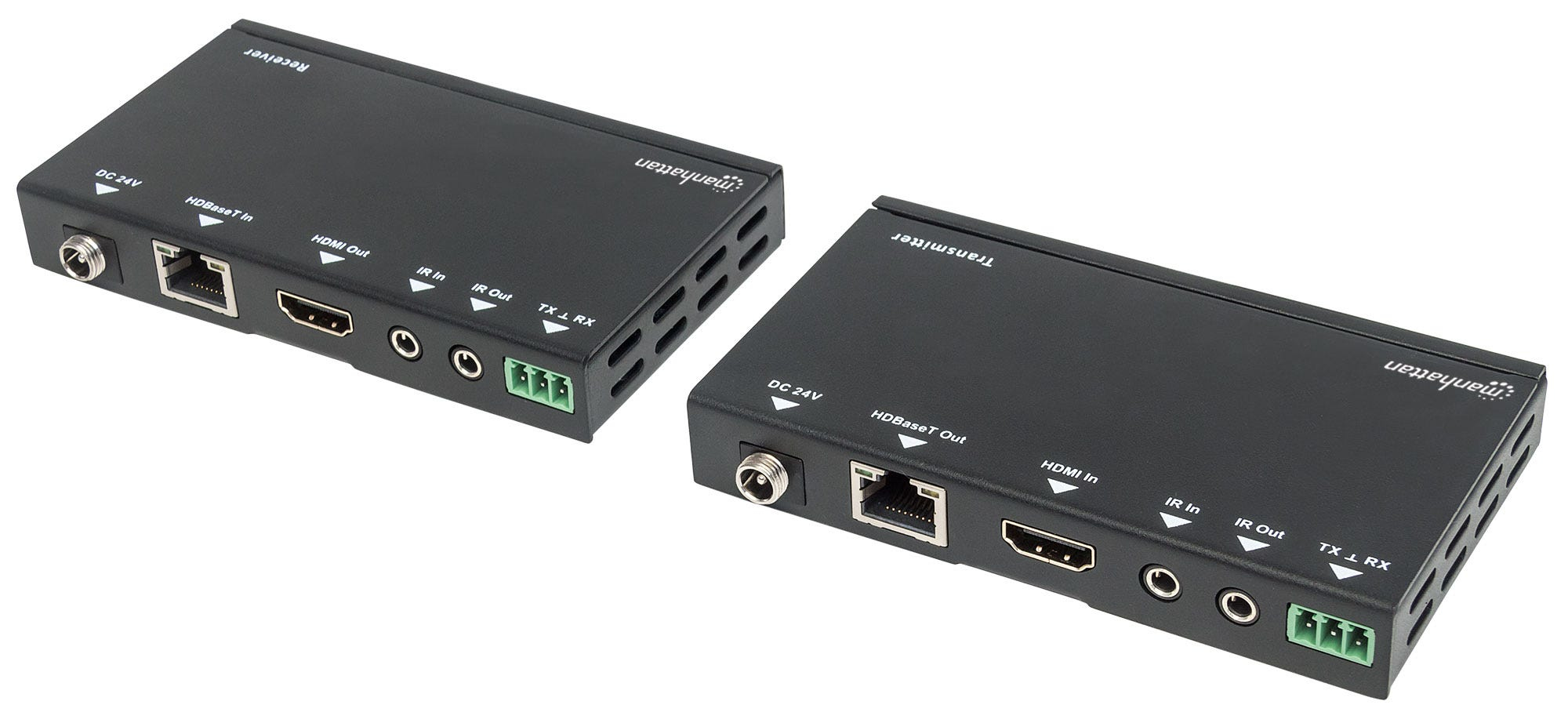 Manhattan 4K HDMI HDBaseT over Ethernet Extender Kit, Extends Distances of 4K@30Hz up to 40m and 1080p up to 70m Using Single Ethernet Cable, Power over Cable, – image 4