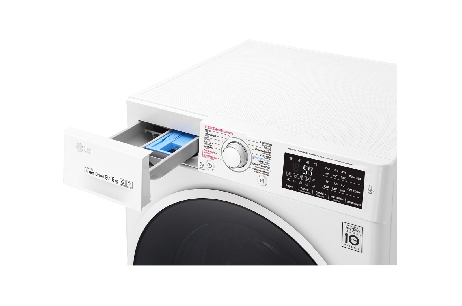 LG F4J7VH2WD washer dryer Freestanding Front-load White – image 8