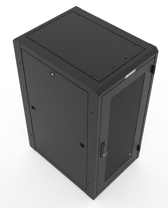 Vertiv GL300E-2432-B-SQM6MS rack cabinet 13U Freestanding rack Black – image 3