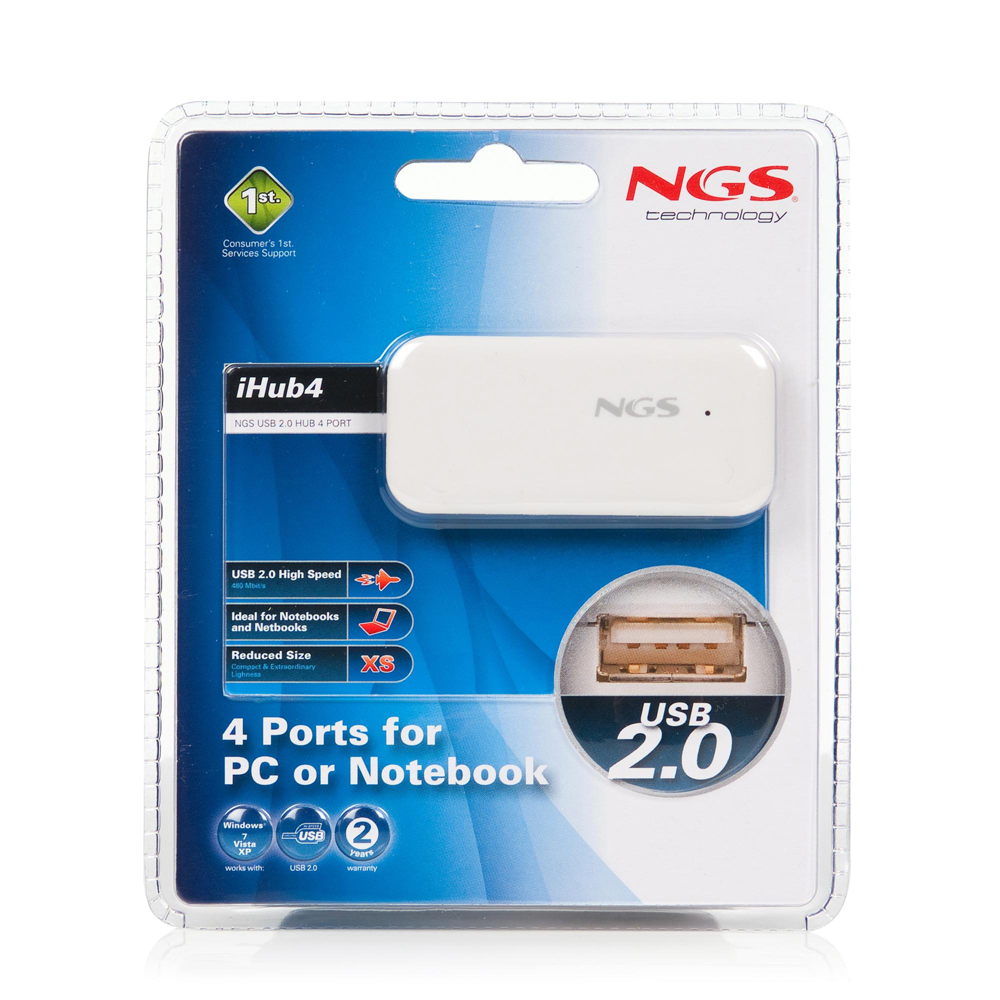 NGS iHub4 480 Mbit/s White – image 9