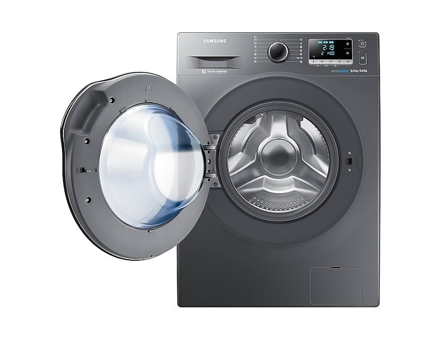 Samsung WD90J6A00AX washer dryer Freestanding Front-load Stainless steel – image 2