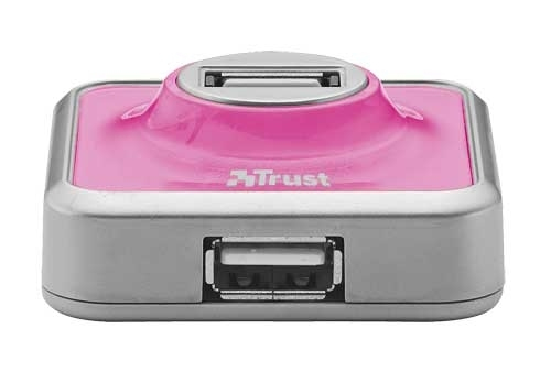 Trust 4 Port USB 2.0 Micro Hub - Pink, 4 Pack – image 4