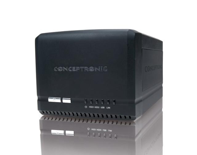 Conceptronic 2 Bay Media NAS Hard Disk 3.5", 1TB – image 1