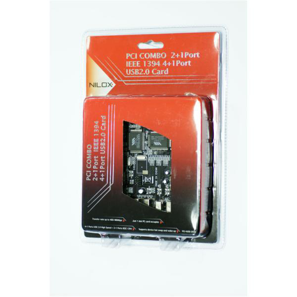 Nilox PCI-USBIEEE interface cards/adapter USB 2.0 – image 2