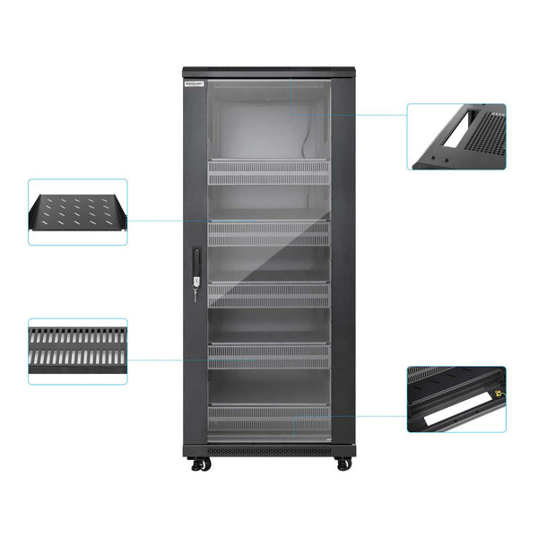 Intellinet Pro Line Network Cabinet with Integrated Fans, 27U – image 8