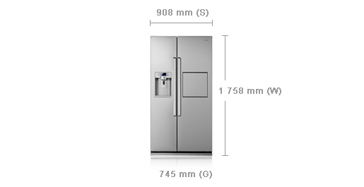 Samsung RSG5PCRS side-by-side refrigerator – image 2