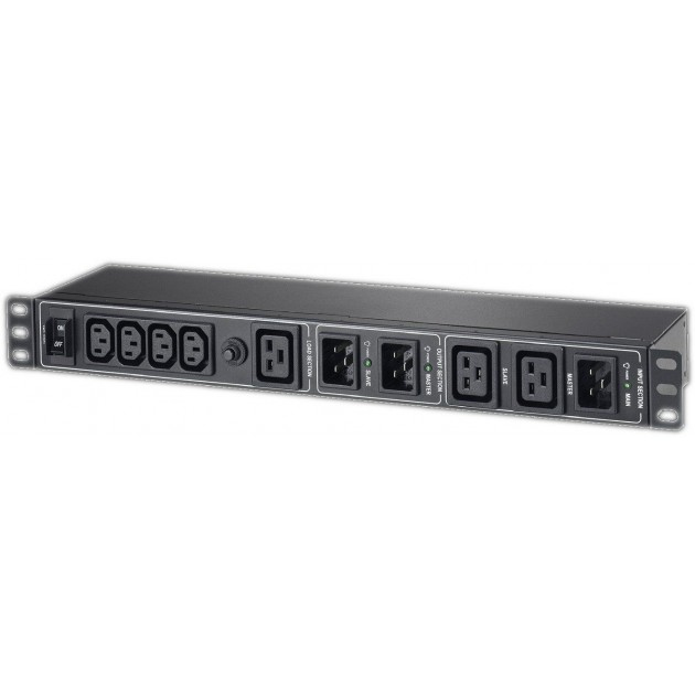 Techly IUPS-SRA16-A2 power distribution unit (PDU) 9 AC outlet(s) 1U Black