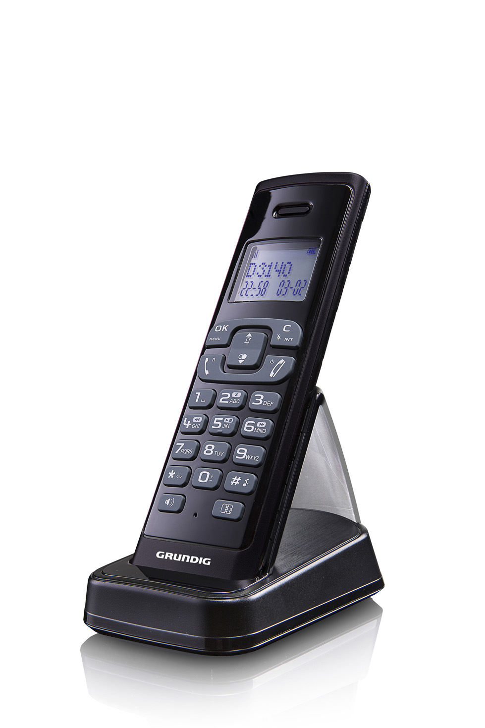 Grundig D3145 DECT telephone Caller ID Black