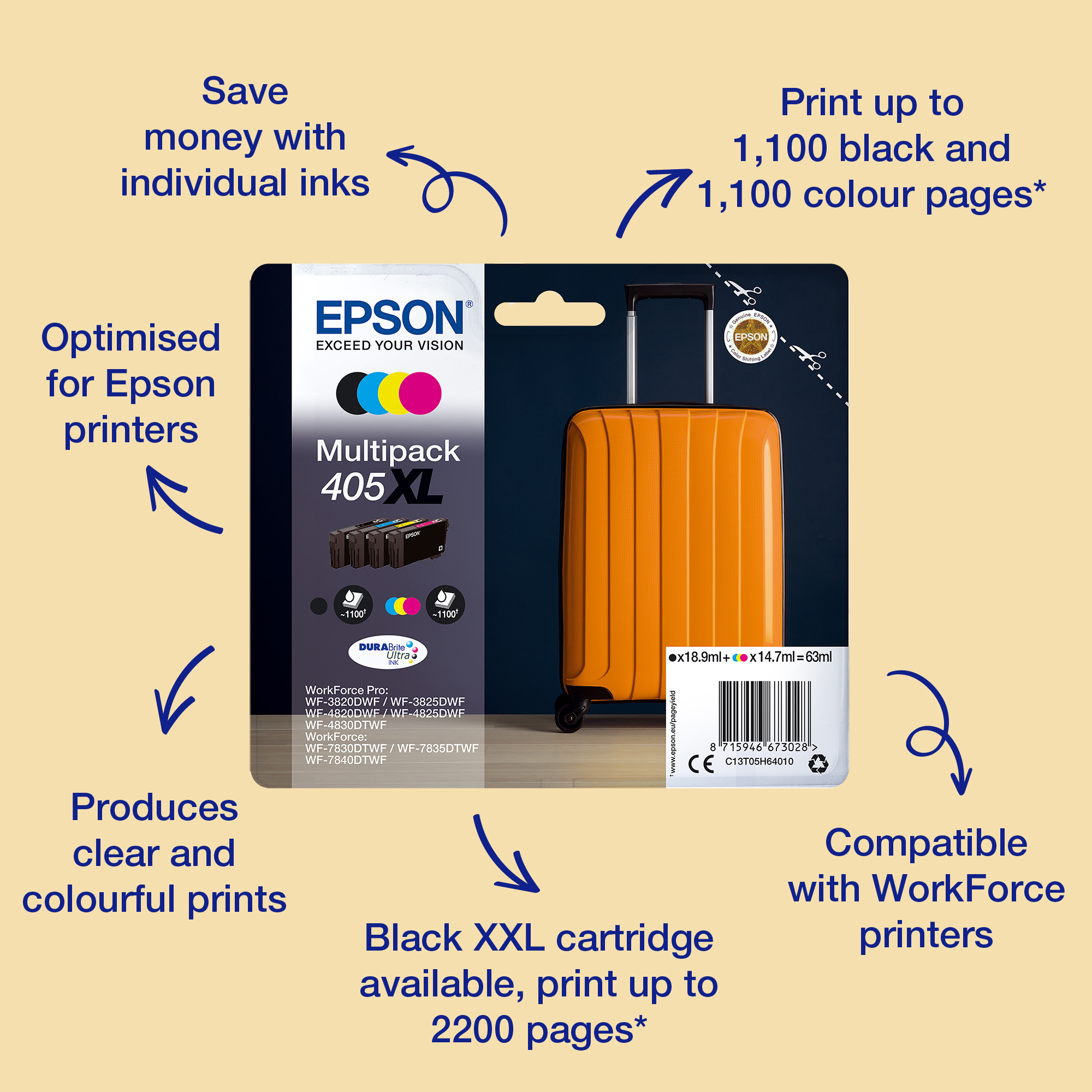 Epson Multipack 4-colours 405XL EasyMail