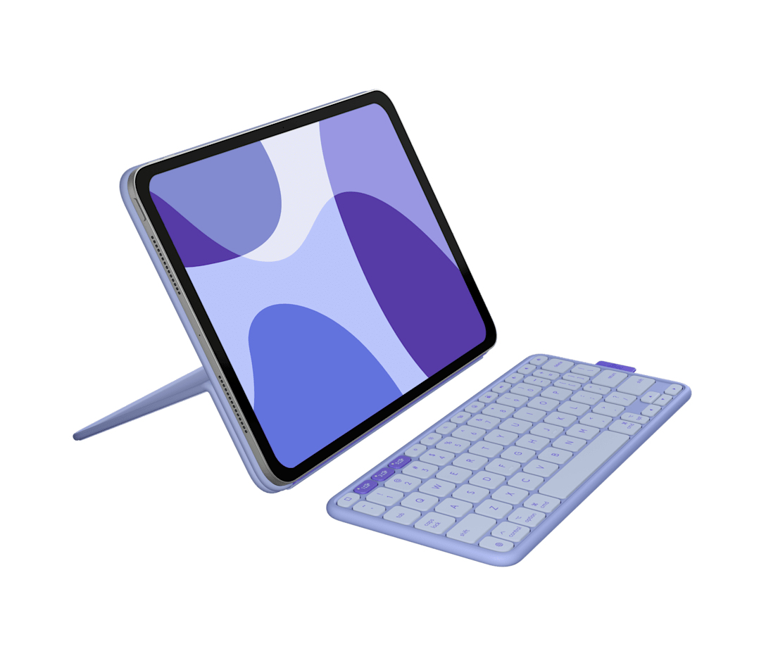 Logitech Flip Folio QWERTZ German Bluetooth Lilac