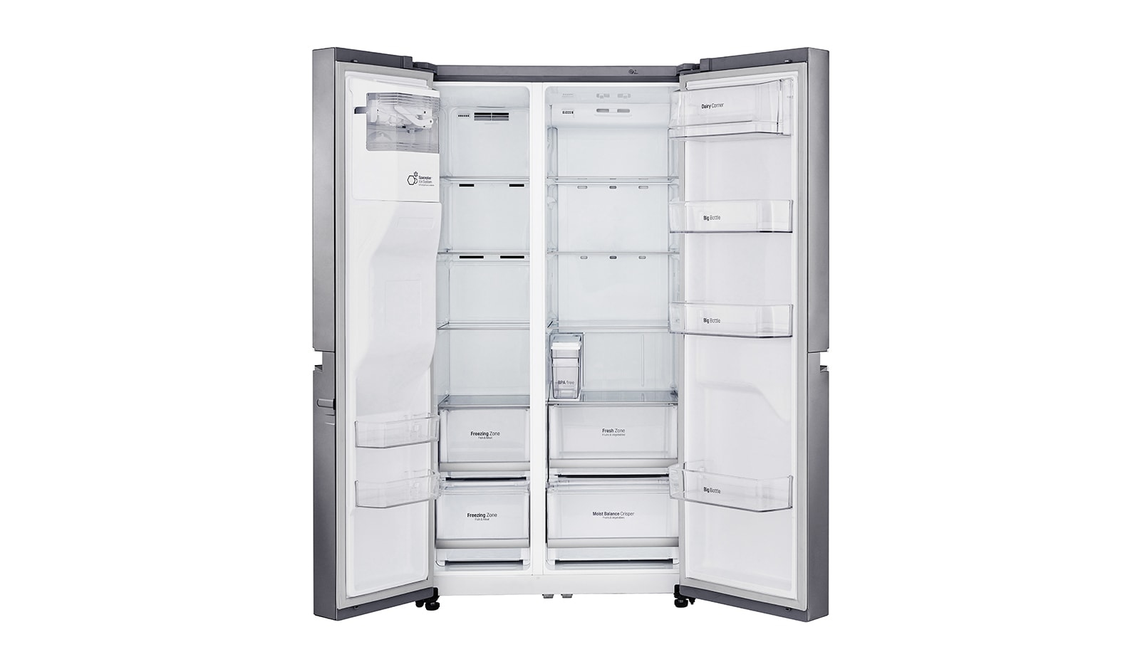 LG GSL761PZUZ side-by-side refrigerator Freestanding – image 2