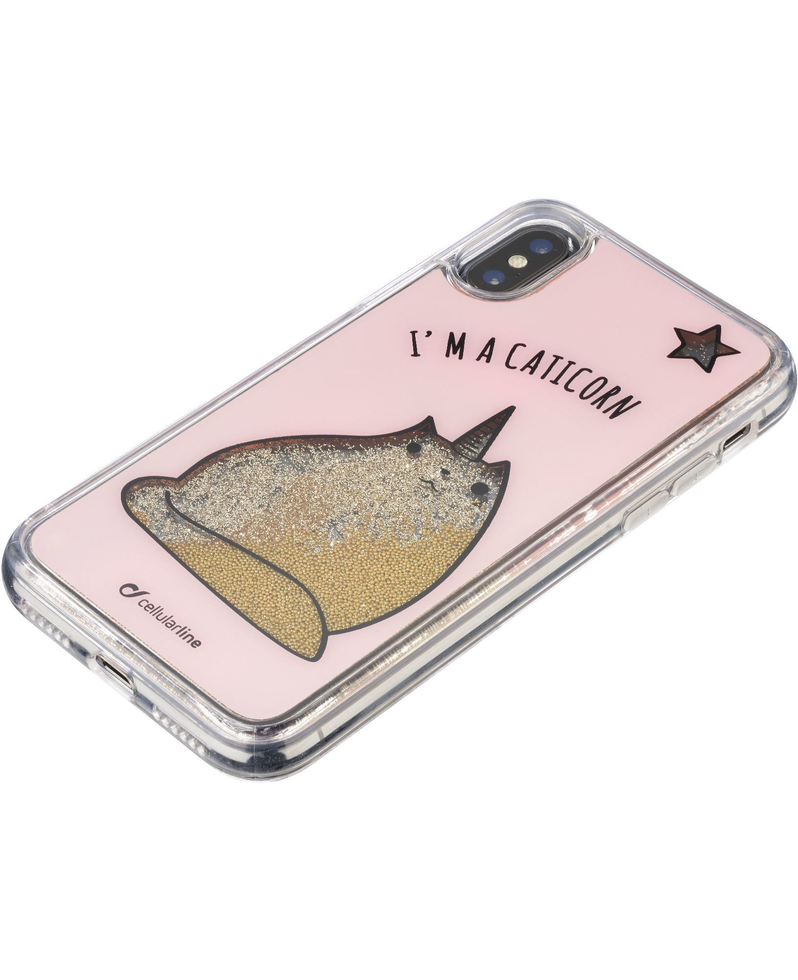 Cellularline Stardust Caticorn - iPhone XS/X