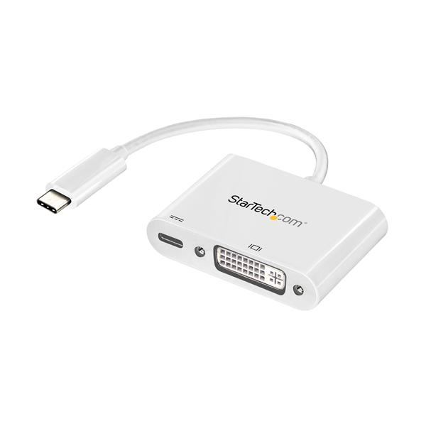 StarTech.com USB C to DVI Adapter with Power Delivery - 1080p USB Type-C to DVI-D Single Link Video Display Converter w/ Charging – image 1