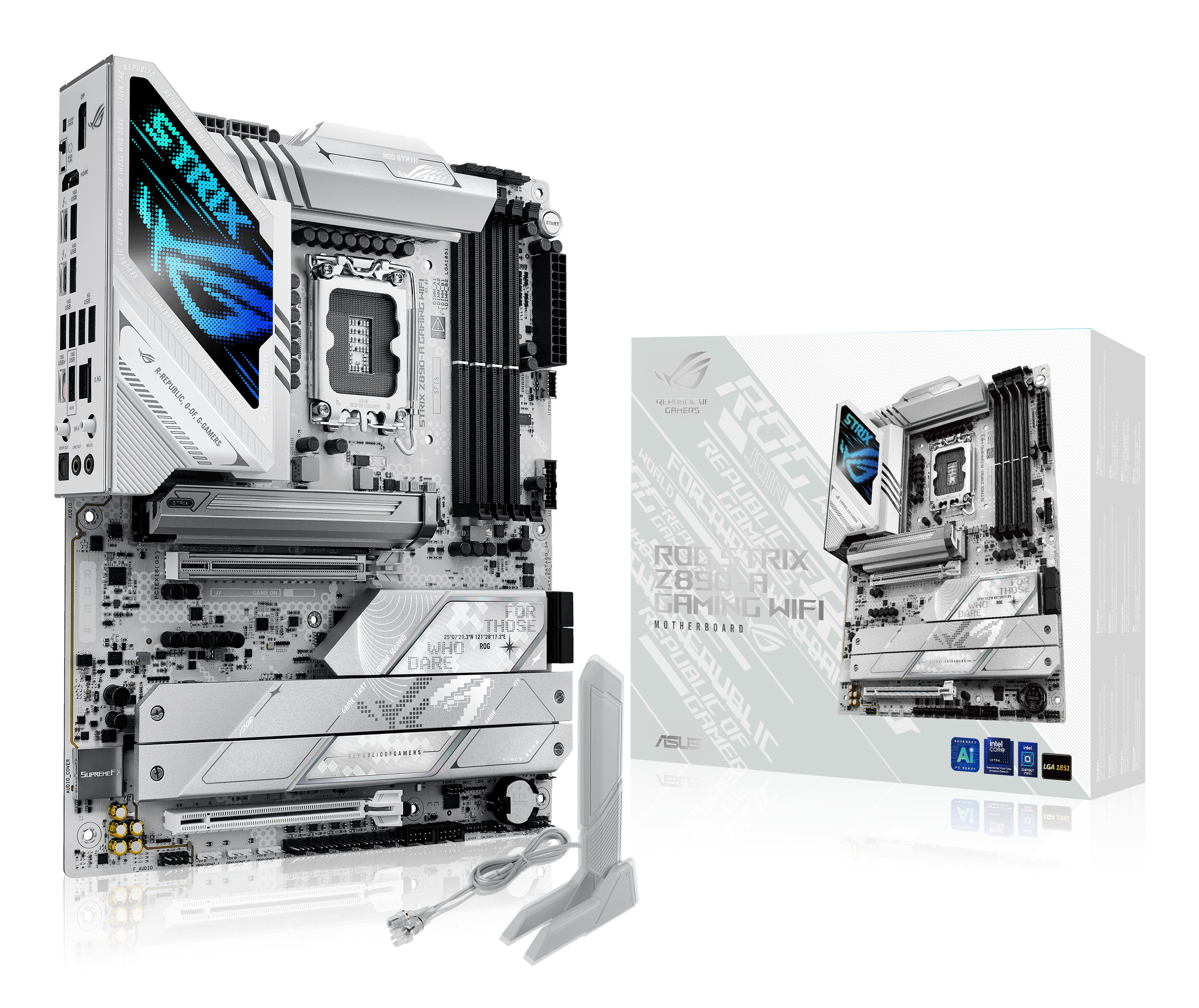 Tarjeta Madre ASUS ROG STRIX Z890-A GAMING WIFI - Socket 1851 - 9066+(OC)MHz - 4xDDR5 - HDMI - DisplayPort - ATX - ROG STRIX Z890-A GAMING WIFI