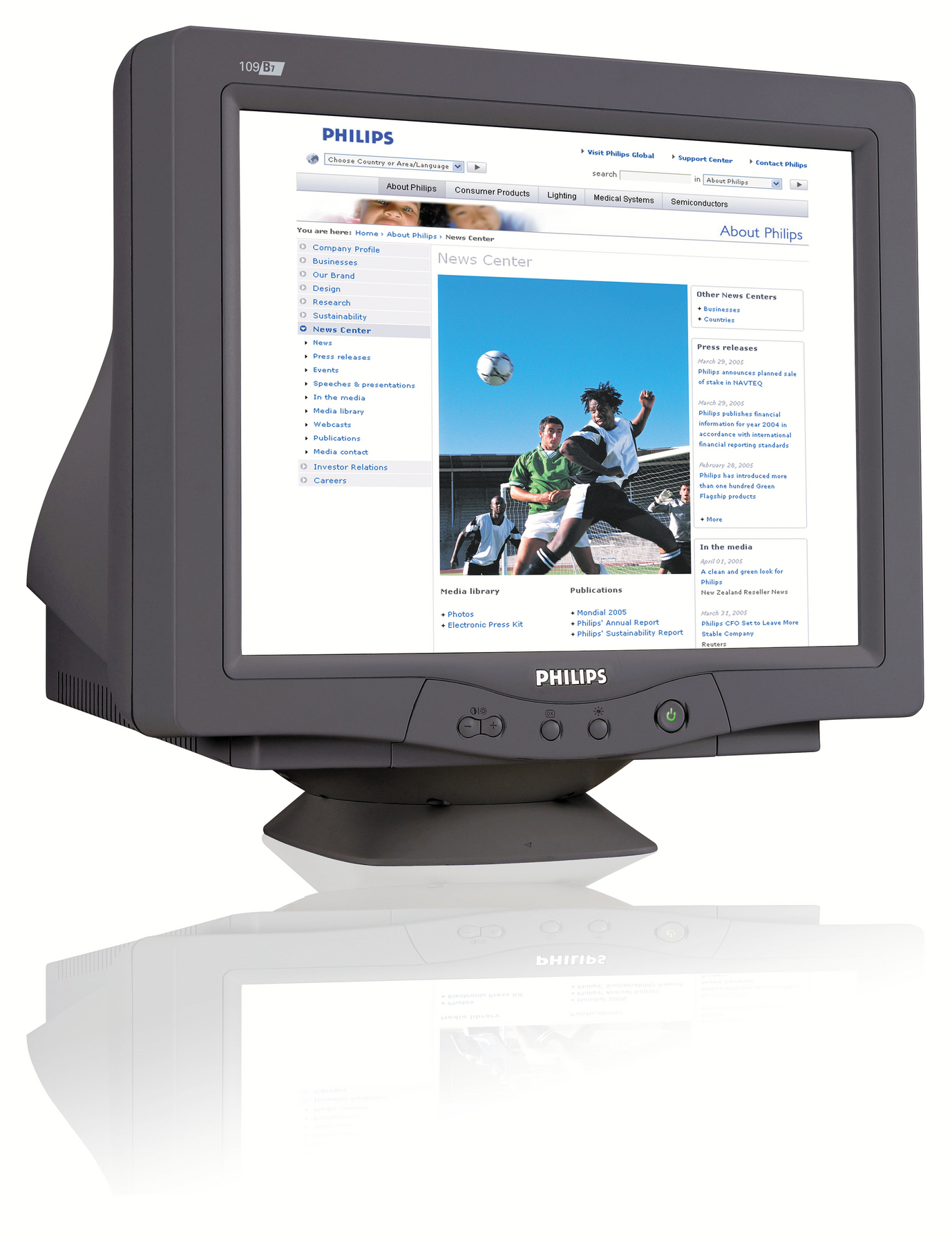 Philips 109B75 19" real flat SXGA CRT monitor