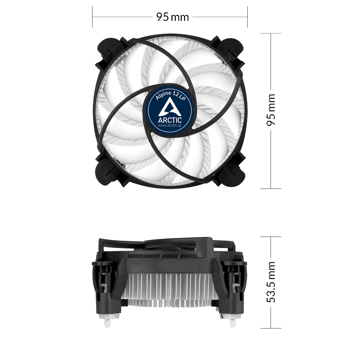 ARCTIC Alpine 12 LP - Low Profile Intel CPU Cooler – image 7