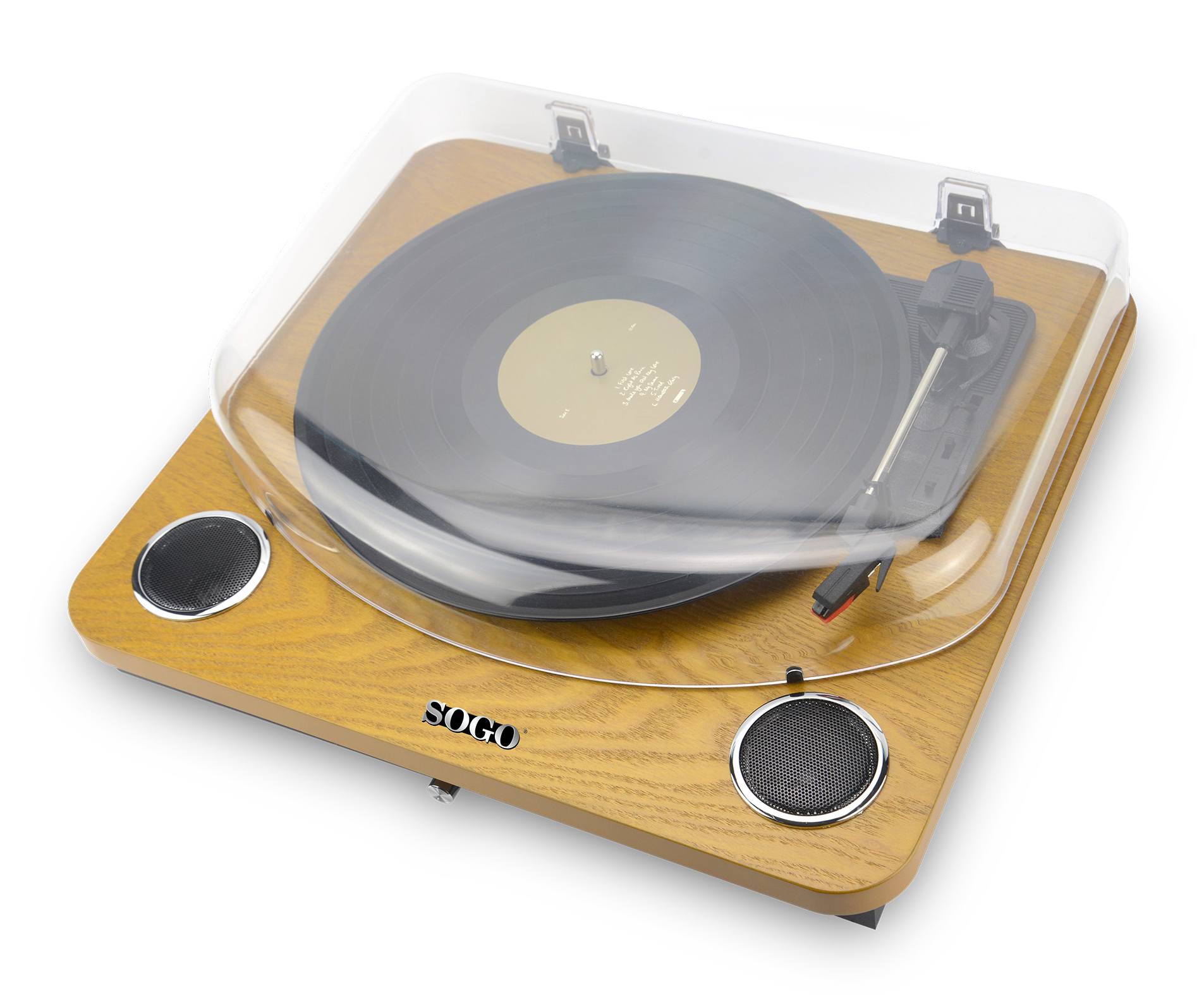 Sogo TDA-SS-8655 audio turntable Belt-drive audio turntable Black, Wood – image 2
