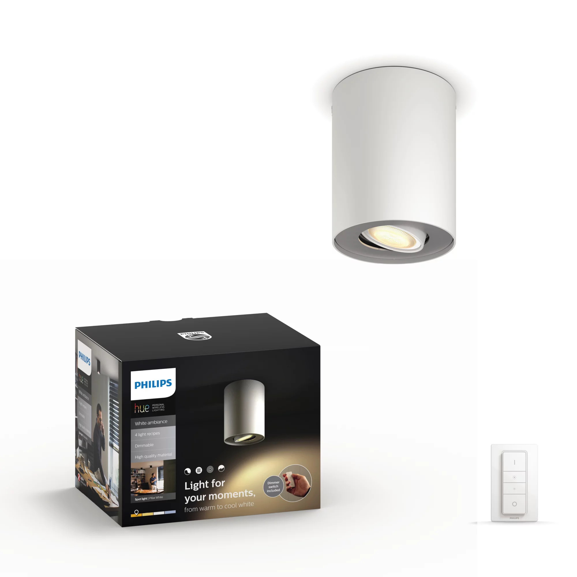 Philips by Signify Philips Hue White ambience Pillar single spotlight – image 1