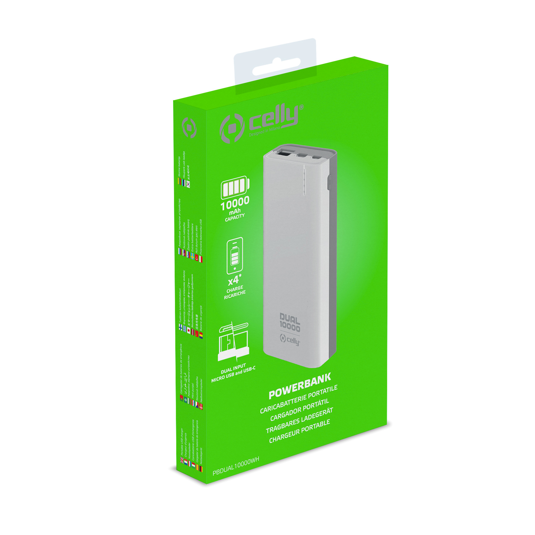 Celly PBDUAL10000WH power bank Lithium Polymer (LiPo) – image 3