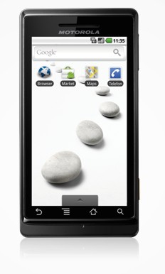 Motorola MILESTONE 3G 9.4 cm (3.7") 1400 mAh Black