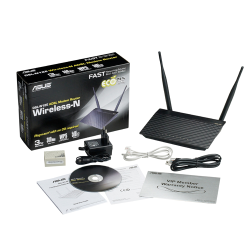 ASUS DSL-N12E wireless router Fast Ethernet Black, Grey – image 5
