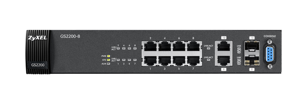 Zyxel GS2200-8 Managed L2 1U Black – image 2