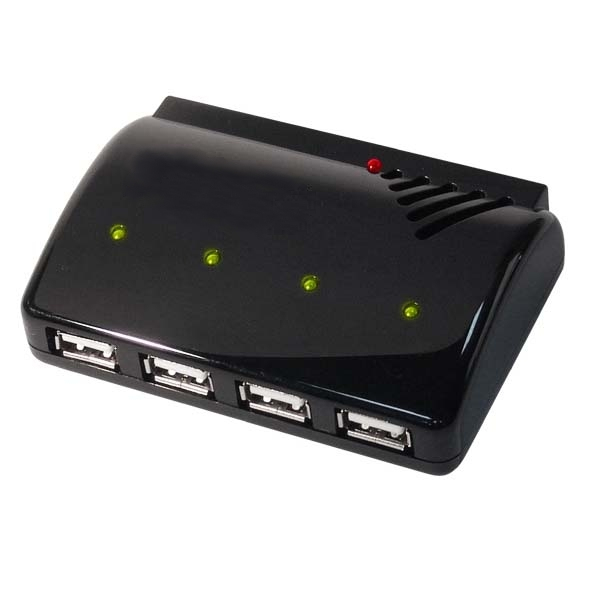 Hypertec USBIPHUB interface hub Black