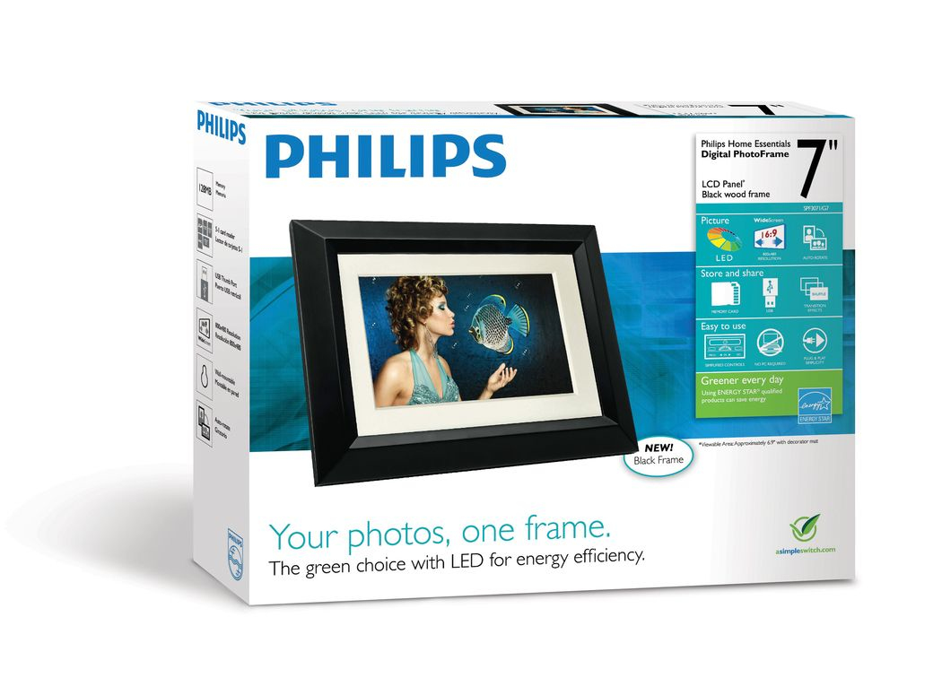 Philips Home Essentials SPF3071/G7 digital photo frame Black – image 2